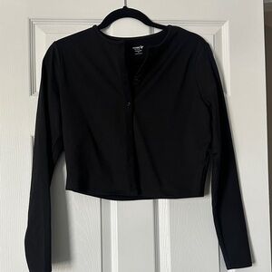 Old Navy cloudcomfy black cropped cardigan
